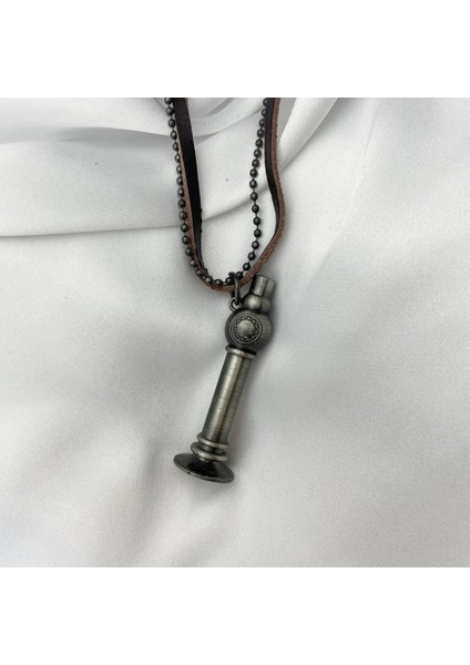 Aayarlanabilir Deri Unisex Kolye