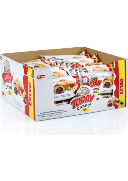 Today Kruvasan Çikolatalı 62 Gr. 24 Adet (1 Kutu)