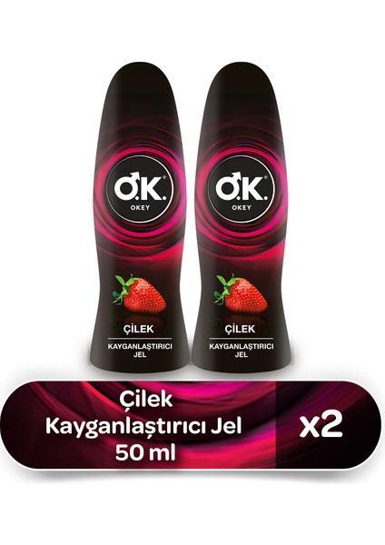 Çilek Kayganlaştırıcı Jel 50 Ml 2'Li