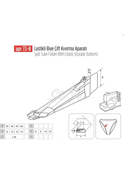 Lastikli Biye Çift Kıvırma Aparat 25-6mm/apr 72R