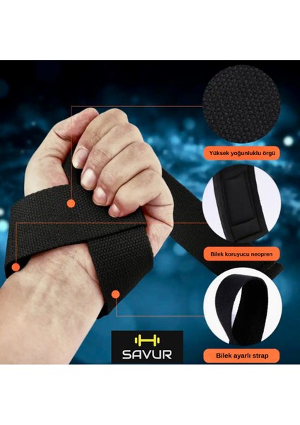 Ağırlık Kaldırma Kayışı Fitness Wrist Strap / Padded Lifting Straps