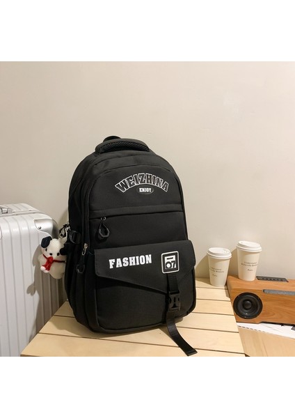 Okul Çantası Retro Kolej Tarzı Lise Öğrencisi Sırt Çantası Üniversite Öğrencisi Çift Sırt Çantası (Yurt Dışından)