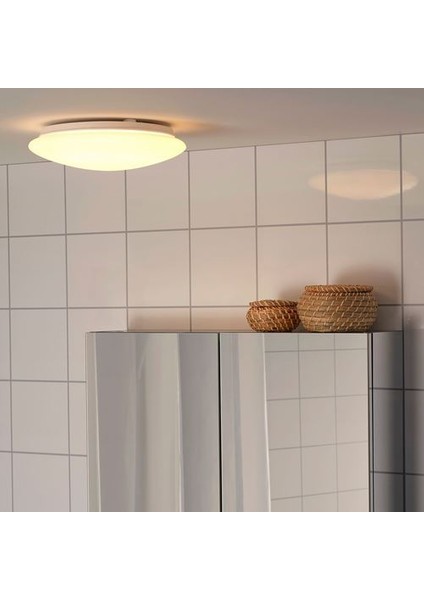 Ikea Barlast Tavan/duvar Lambası, Beyaz, 25 Cm, Led'li