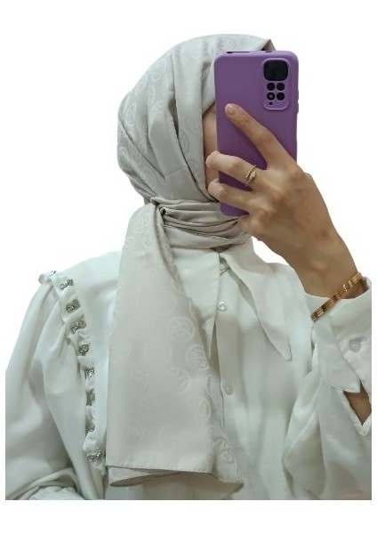 Jakarlı Lys Desenli Şal 1031