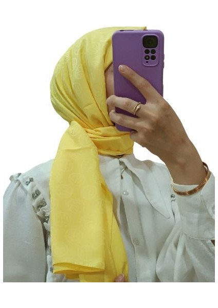Jakarlı Lys Desenli Şal 1031
