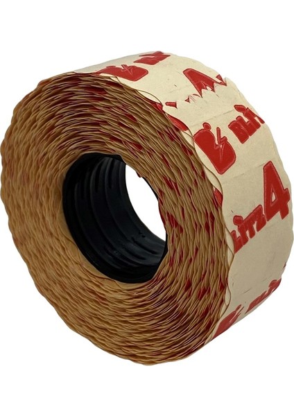 Etiketleme Makinesi 4 No Bej Etiket / 12X22 42ADET