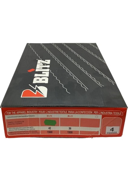 Etiketleme Makinesi 4 No Yeşil Etiket / 12X22 42ADET