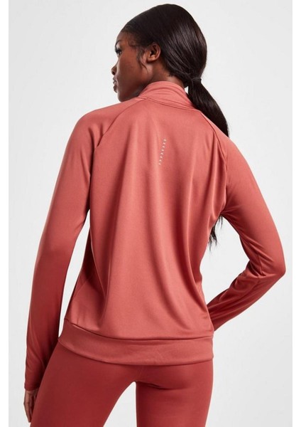 Dri Fit Big Swoosh 1/4 Zip Training Runnig Sweatshirt Koşu Antrenman Üstü Kiremit Rengi fiyatları