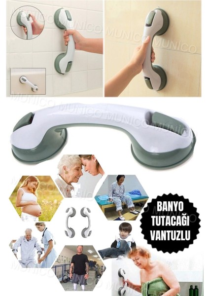 Yaşlılar Için Banyo Güvenliğini Artıran Vantuzlu Güçlü Tutunma Kol Kaymaz Emniyet Barı ve Duş Deste fırsatları