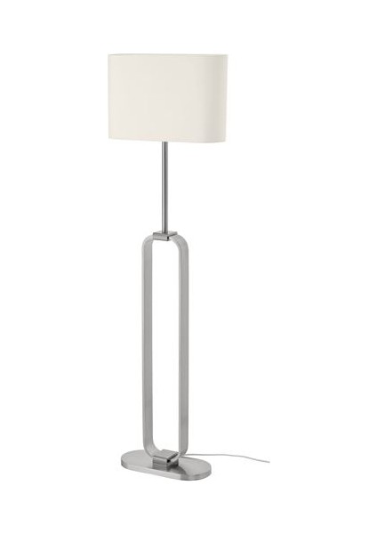 Uppvınd Yer Lambası, Nikelaj Kaplama-Beyaz, 150 cm