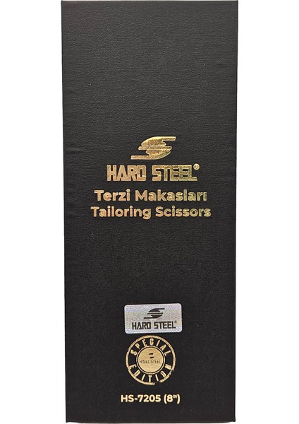 Hard Steel Yüksek Teknoloji Titanyum Profesyonel Terzi Makası 8 Inç / HS-7205 (8)