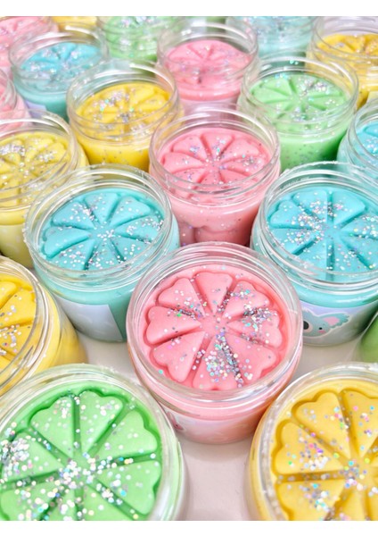Doğal Oyun Hamuru 5'li Pastel Renk Glitter Seti 5*150GR