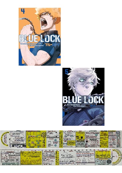 Blue Lock 4-5. Ciltler Manga Seti + Mat. Öğreten Cetvel