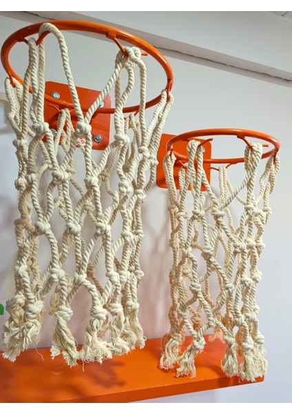 Adelinspor Basketbol Filesi 12 mm Pamuklu Ip 5 Çift ( 10 Adet)