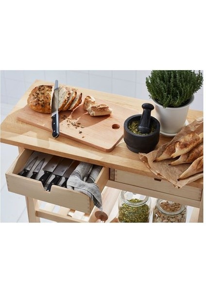 Förhöja Servis Arabası, Huş, 100X43X90 cm fiyatları