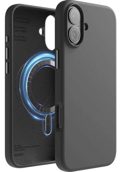 Apple Iphone 16 Kılıf Magsafe Silinebilir Parmak Izi Bırakmaz Sert Kivi Kapak