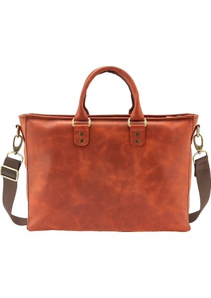 Isminize Özel Harf Unisex Evrak / Laptop Çantası - Tobacco fırsatları