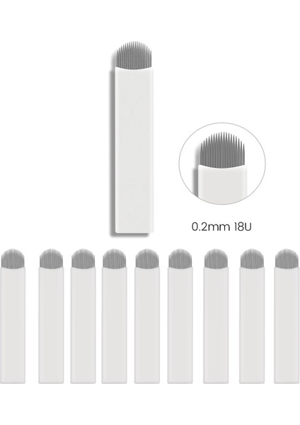 Microblading Iğnesi 18 Pin U 10 Adet Kalıcı Makyaj