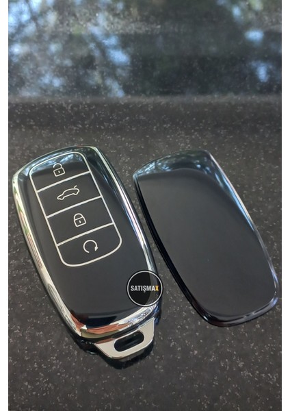 Chery Tiggo 8 Pro Smart Anahtar Kılıfı Siyah Gümüş fiyatları