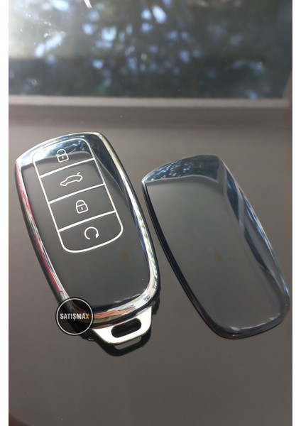 Chery Tiggo 8 Pro Smart Anahtar Kılıfı Siyah Gümüş fırsatları