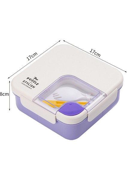 Square Taşınabilir Çocuk Öğle Yemeği Kutusu (Yurt Dışından)