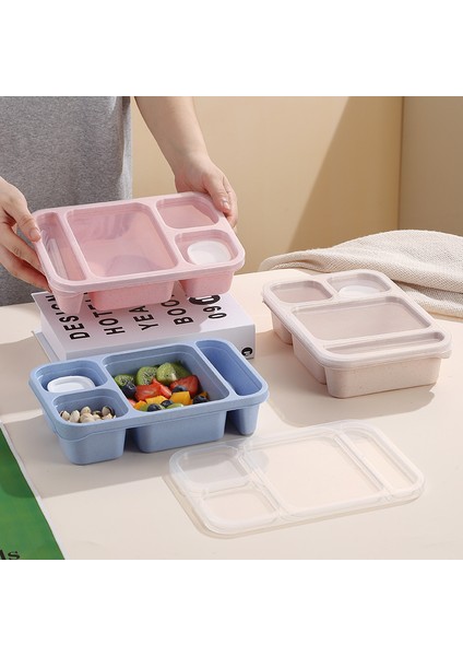 Üç Parçalı Plastik Öğle Yemeği Kutusu Seti (Yurt Dışından) fırsatları