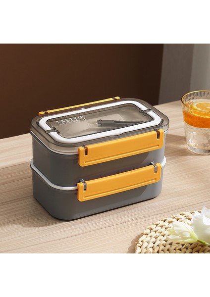 Taşınabilir Çift Duvar Paslanmaz Çelik Yetişkin Öğle Yemeği Kutusu (Yurt Dışından)
