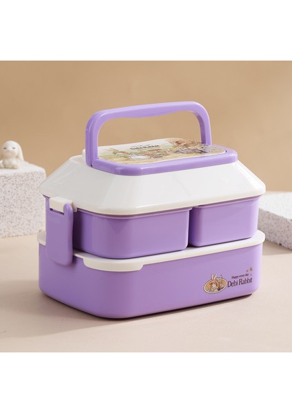 Double Layer Large Capacity Children's Lunch Box 1.5l (Yurt Dışından)