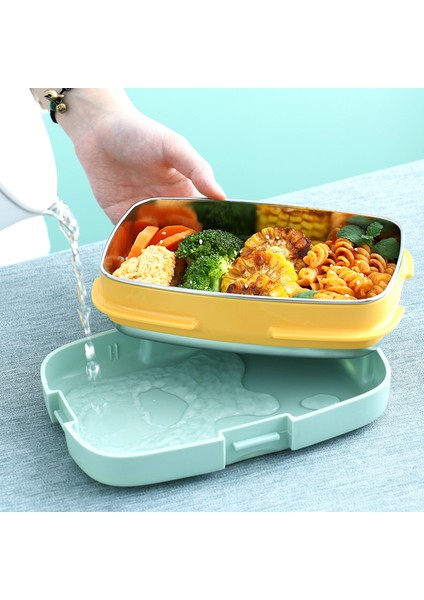 304 Paslanmaz Çelik Öğle Yemeği Kutusu Su Doldurulabilir Yalıtımlı Öğle Yemeği Kutusu (Yurt Dışından) fiyatları