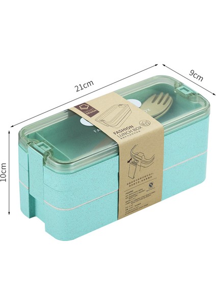 Yetişkinler Için Üç Katmanlı Yalıtımlı Öğle Yemeği Kutusu (Yurt Dışından)