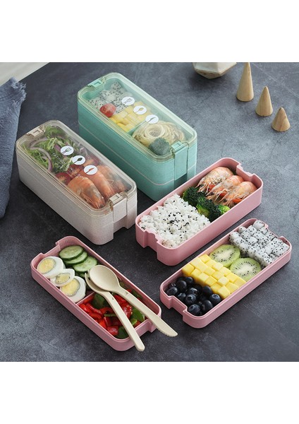 Yetişkinler Için Üç Katmanlı Yalıtımlı Öğle Yemeği Kutusu (Yurt Dışından) modelleri