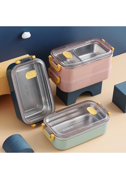 Paslanmaz Çelik Çift Katmanlı Yetişkin Öğle Yemeği Kutusu (Yurt Dışından) fırsatları