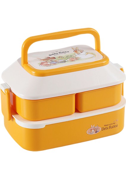 Double Layer Large Capacity Children's Lunch Box 1.5l (Yurt Dışından)