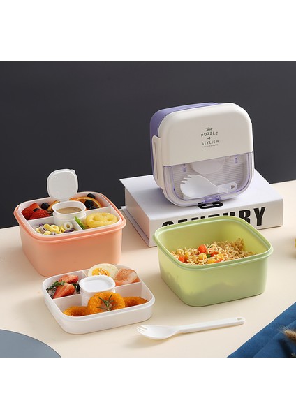 Çift Katmanlı Salata Öğle Yemeği Kutusu Taşınabilir Yemek Kabı (Yurt Dışından) fiyatları