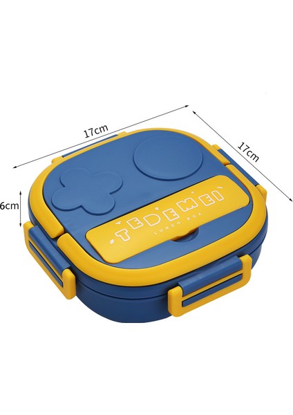 Üç Bölmeli Paslanmaz Çelik Çocuk Öğle Yemeği Kutusu (Yurt Dışından)