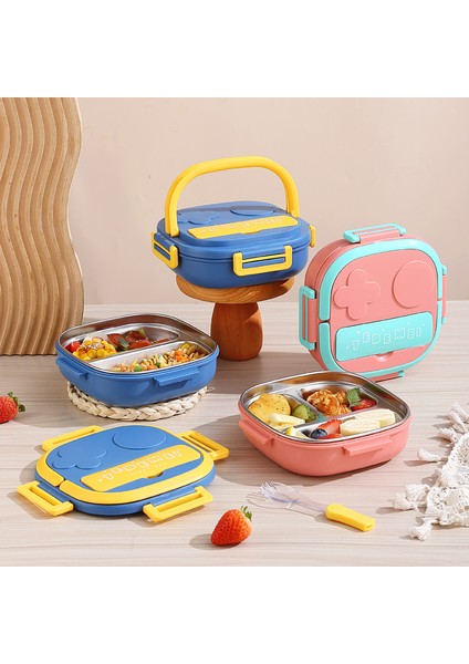 Üç Bölmeli Paslanmaz Çelik Çocuk Öğle Yemeği Kutusu (Yurt Dışından) fiyatları
