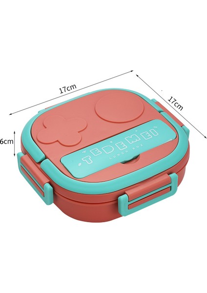 Üç Bölmeli Paslanmaz Çelik Çocuk Öğle Yemeği Kutusu (Yurt Dışından)