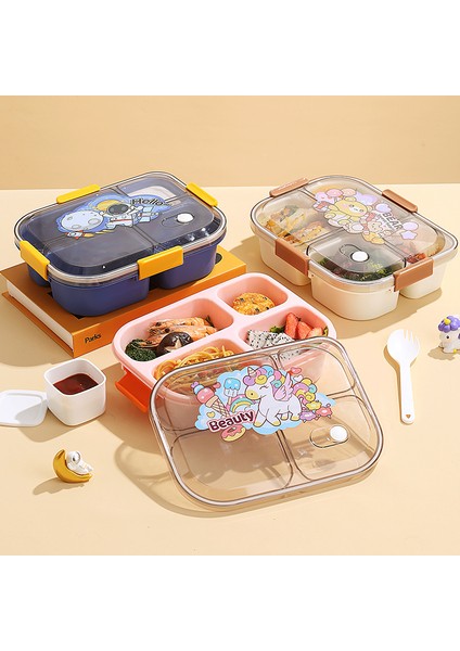 Dört Bölmeli Karikatür Çocuk Beslenme Çantası (Yurt Dışından) fırsatları