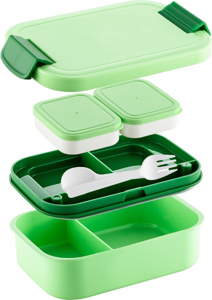 Büyük Kapasiteli Çift Katmanlı Taze Tutma Yetişkin Öğle Yemeği Kutusu (Yurt Dışından)