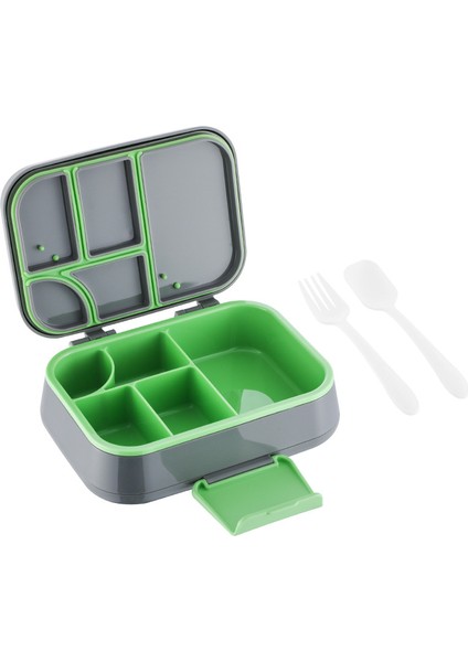 Beş Bölmeli Öğrenci Öğle Yemeği Kutusu Üç Parçalı Set (Yurt Dışından)
