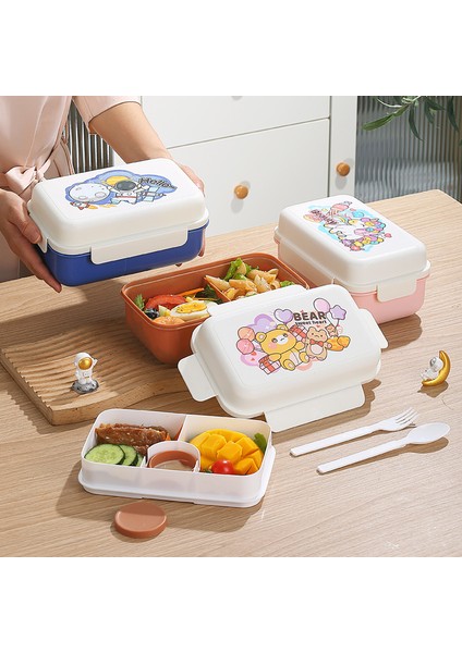 Karikatür Çift Katmanlı Öğrenci Öğle Yemeği Kutusu (Yurt Dışından) modelleri