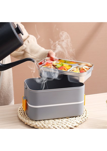 Çift Katmanlı 304 Paslanmaz Çelik Yetişkin Öğle Yemeği Kutusu (Yurt Dışından) fiyatları