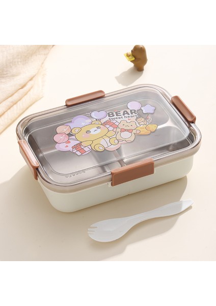 Karikatür 304 Paslanmaz Çelik Öğrenci Öğle Yemeği Kutusu (Yurt Dışından)