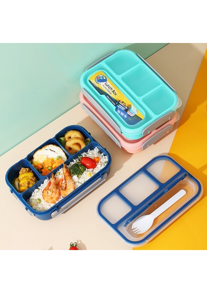 Dört Bölmeli Plastik Öğle Yemeği Kutusu Öğrenci Öğle Yemeği Kutusu (Yurt Dışından) fiyatları