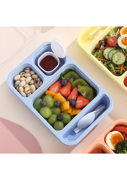 Üç Parçalı Plastik Öğle Yemeği Kutusu Seti (Yurt Dışından) fiyatları