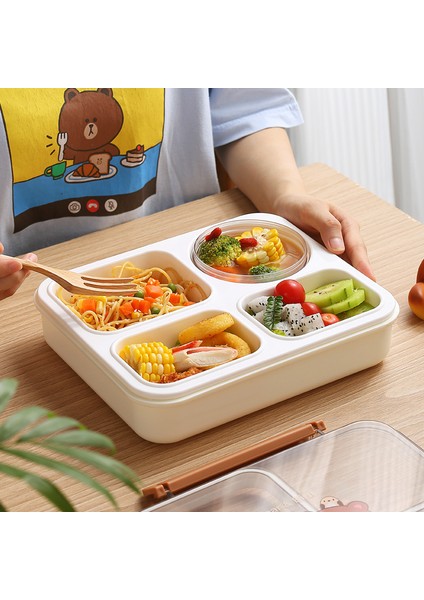 Ayı Dört Bölmeli Plastik Öğle Yemeği Kutusu (Yurt Dışından) fiyatları