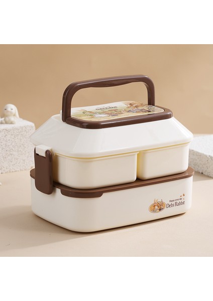 Double Layer Large Capacity Children's Lunch Box 1.5l (Yurt Dışından)