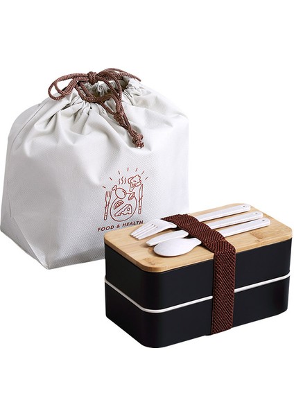 Taşınabilir Çift Katmanlı Yetişkin Yemek Kutusu Seti (Yurt Dışından)