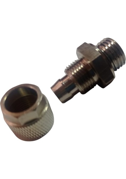 1/4 Diş Sıkma Nipel 10MM Hortum Için Metal (1 Adet)