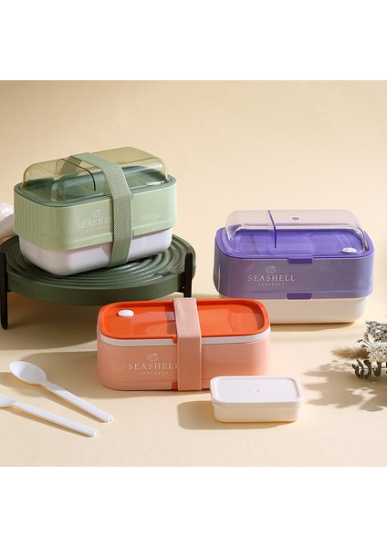 Katlanabilir Çift Katmanlı Öğle Yemeği Kutusu (Yurt Dışından) fırsatları